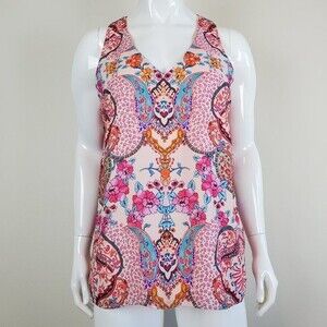 Tabitha Webb Pink Paisley Tank